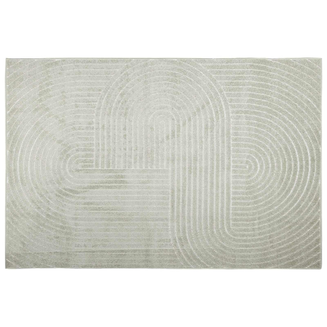Områdetæpper Rektangulær PALMERAS Grøn 140 x 200 cm Polyester