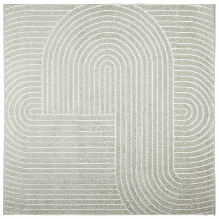 Områdetæpper Firkantet PALMERAS Grøn 120 x 120 cm Polyester