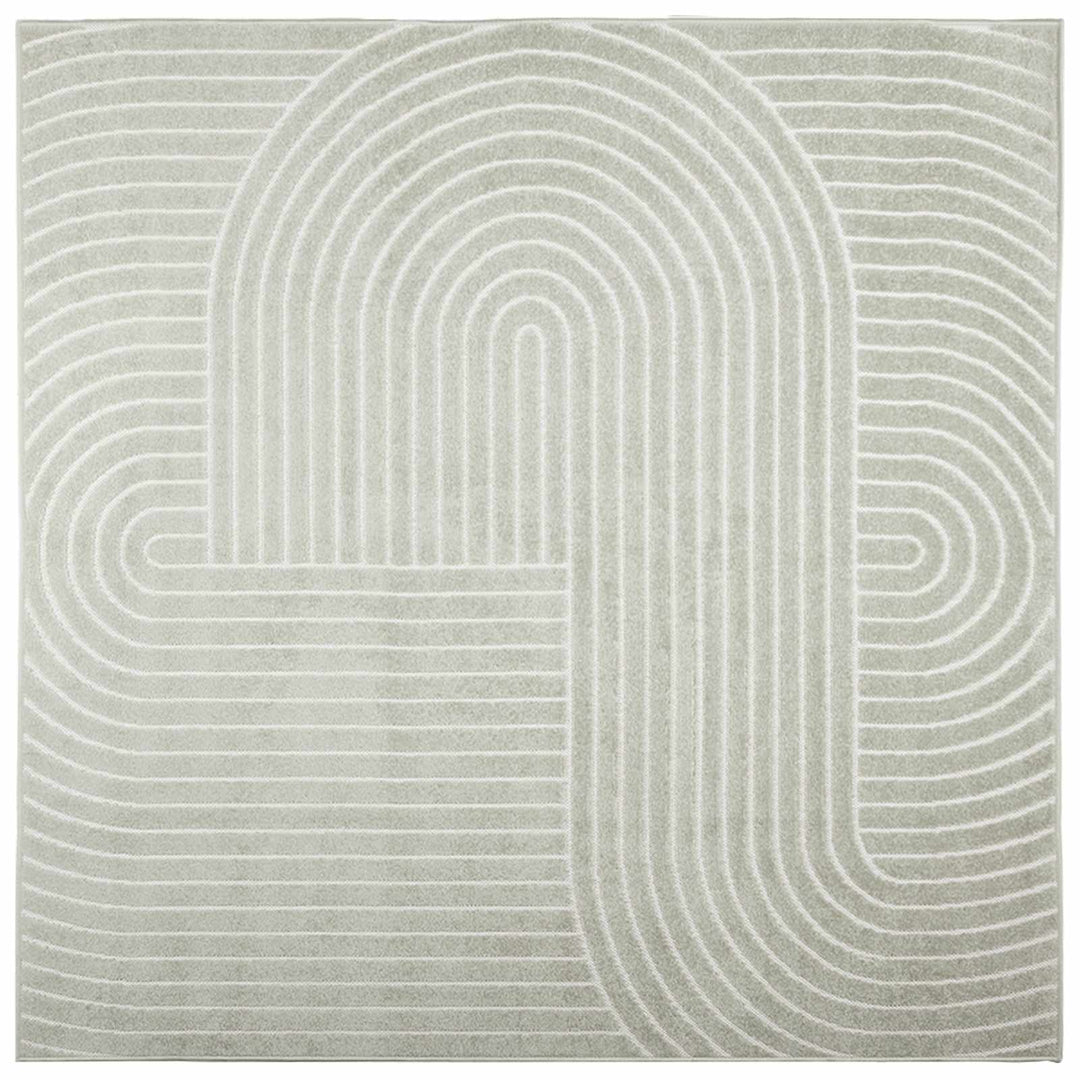 Områdetæpper Firkantet PALMERAS Grøn 200 x 200 cm Polyester