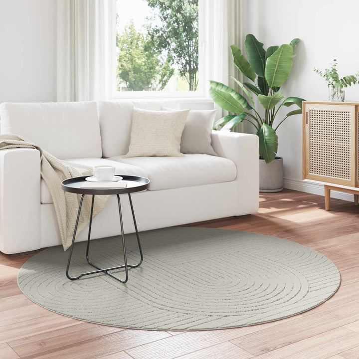 Områdetæpper Rund PALMERAS Grøn Ø 160 CM Polyester