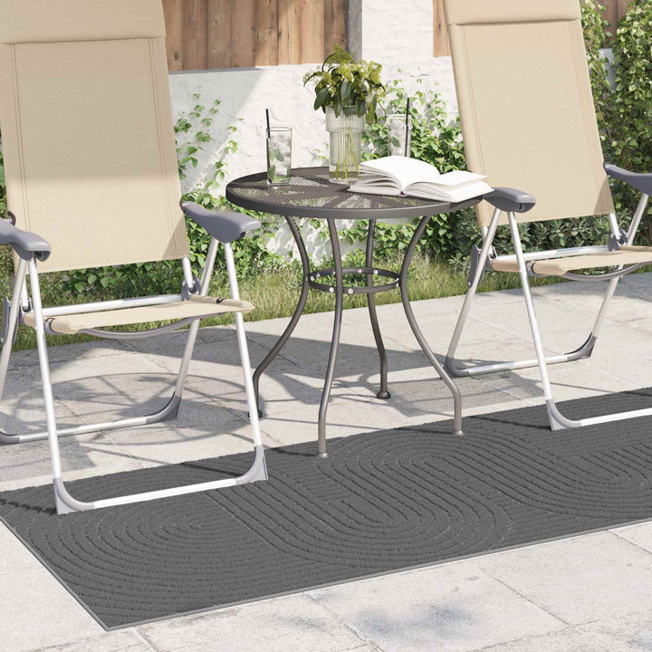 Områdetæpper Rektangulær PALMERAS Antracit 150 x 80 cm