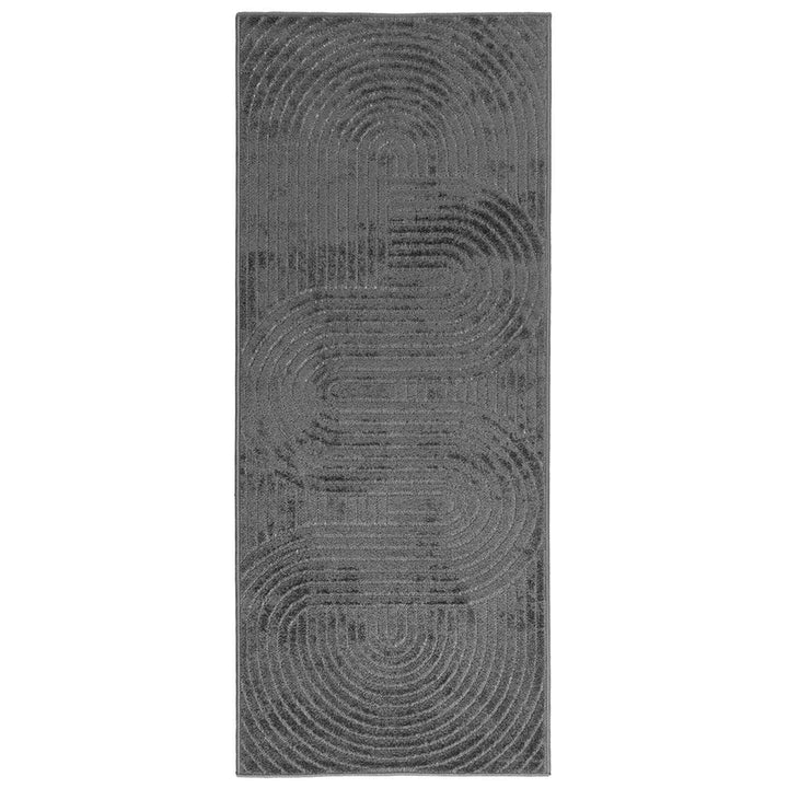 Områdetæpper Rektangulær PALMERAS Antracit 150 x 80 cm