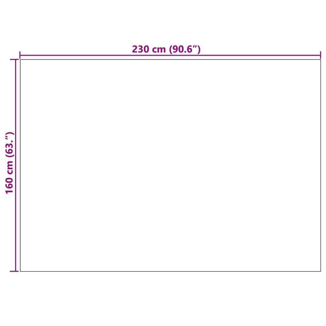 Områdetæpper PALMERAS Antracit 230 x 160 cm Polyester