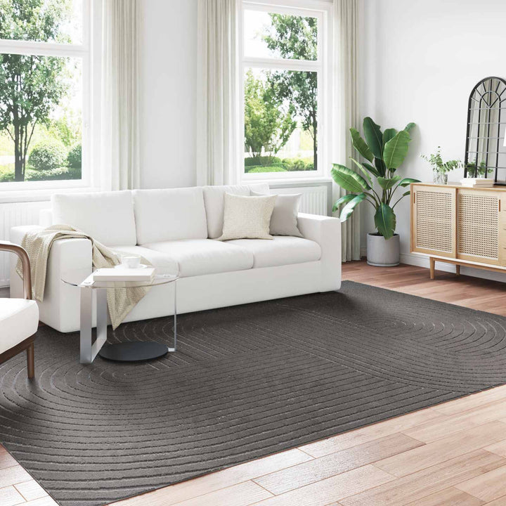 Indendørs og udendørs tæppe PALMERAS Antracit 280 x 200 cm