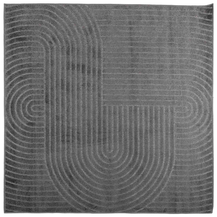Områdetæpper Firkantet PALMERAS Antracit 200 x 200 cm Polyester