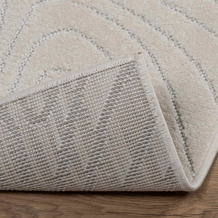 Områdetæpper Rektangulær PALMERAS Creme 170 x 120 cm Polyester