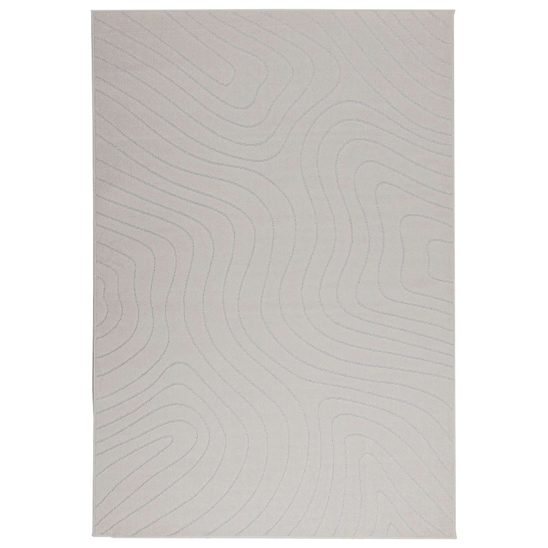 Områdetæpper Rektangulær PALMERAS Creme 200 x 140 cm Polyester