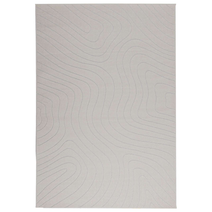 Områdetæpper Rektangulær PALMERAS Creme 200 x 140 cm Polyester