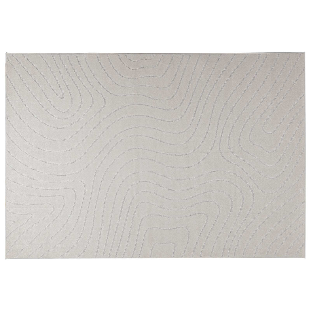 Områdetæpper Rektangulær PALMERAS Creme 230 x 160 cm Polyester
