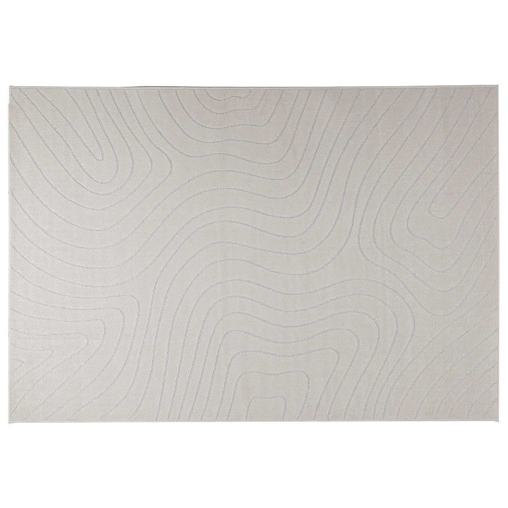 Områdetæpper Rektangulær PALMERAS Creme 230 x 160 cm Polyester