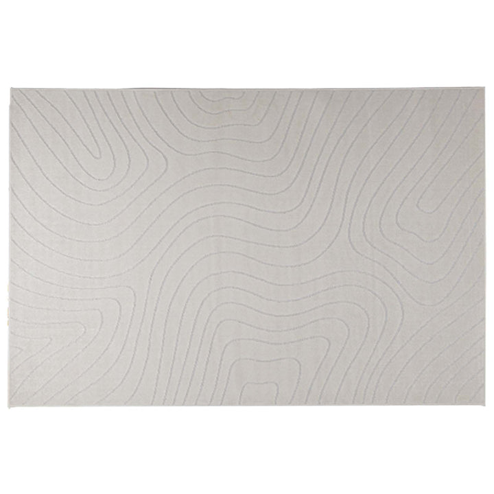 Områdetæpper Rektangulær PALMERAS Creme 340 x 240 cm Polyester