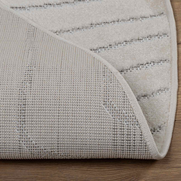 Områdetæpper Rund PALMERAS Creme Ø 160 CM Polyester
