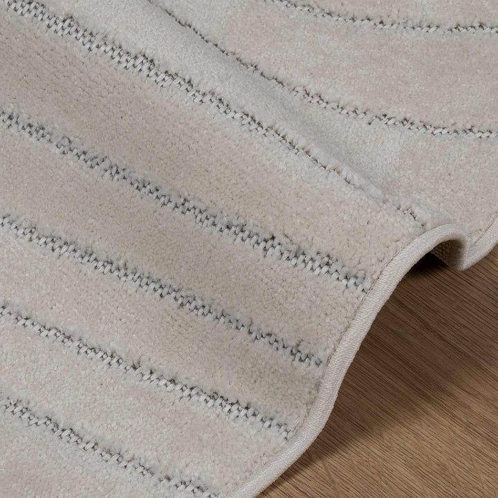 Områdetæpper Rund PALMERAS Creme Ø 160 CM Polyester