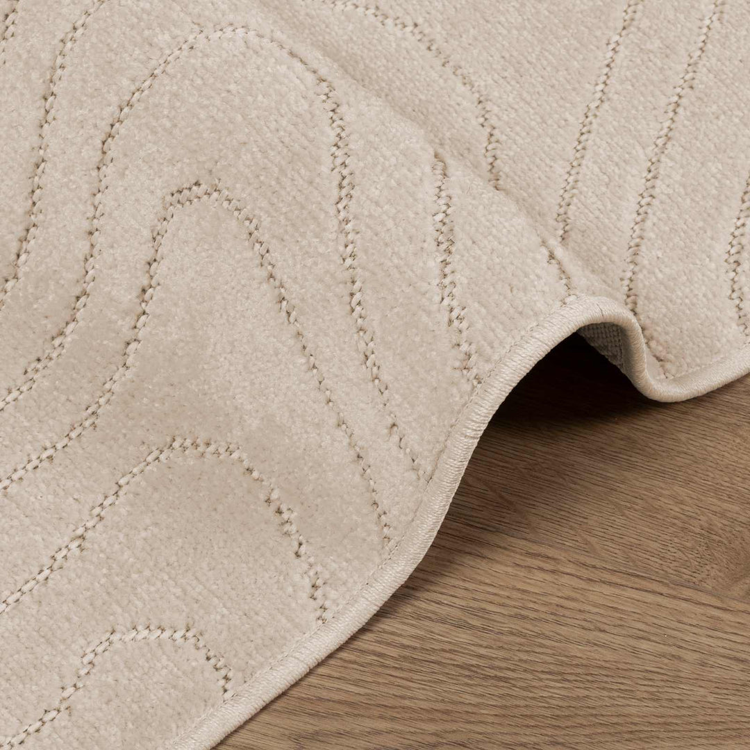Områdetæpper Rektangulær PALMERAS Beige 160 x 230 cm Polyester