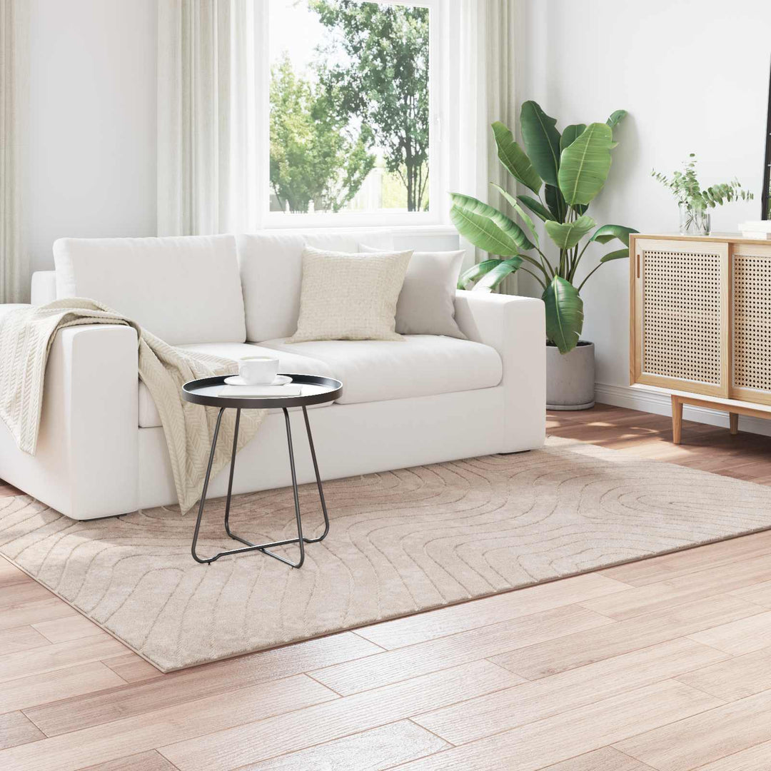 Områdetæpper Rektangulær PALMERAS Beige 160 x 230 cm Polyester