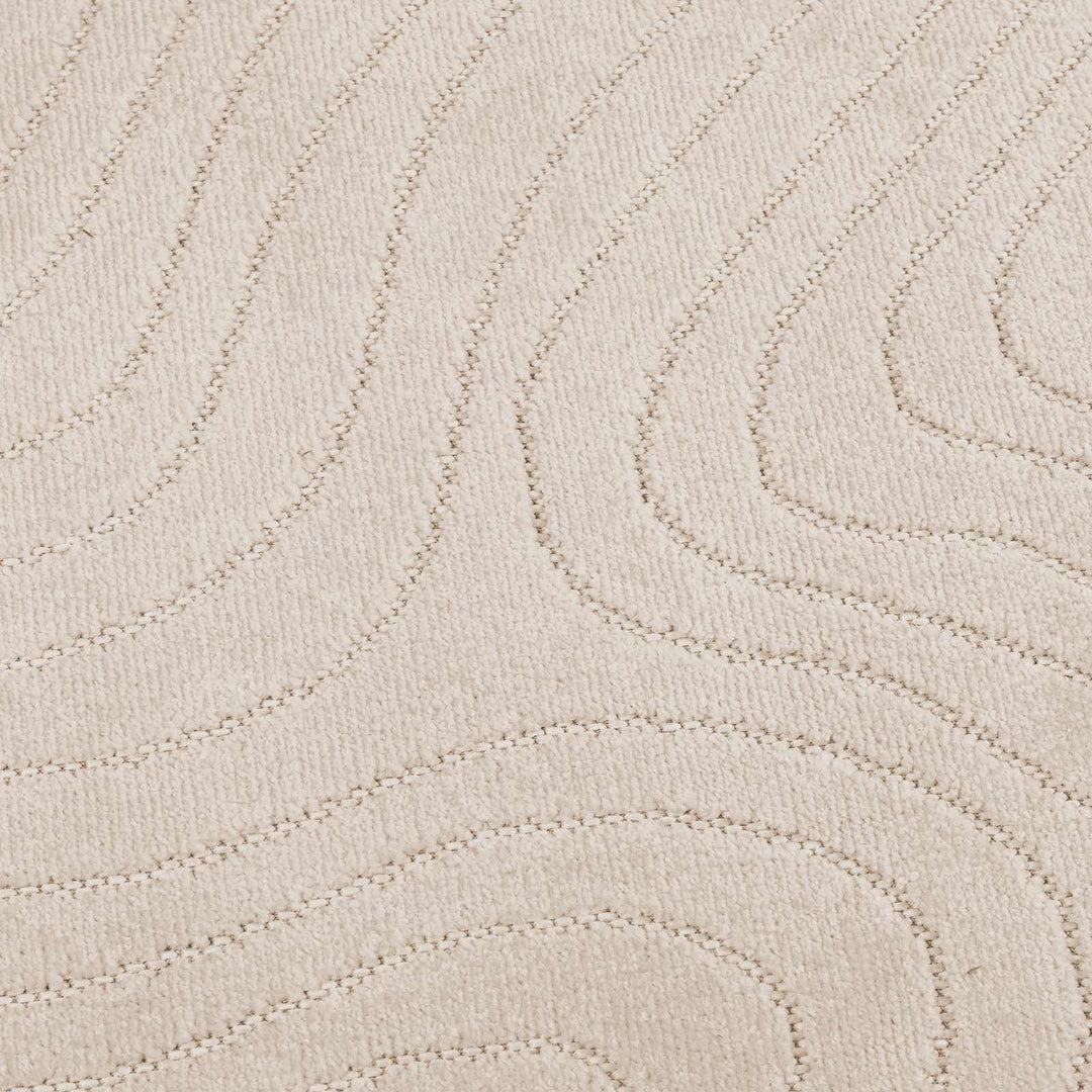Områdetæpper Rektangulær PALMERAS Beige 160 x 230 cm Polyester