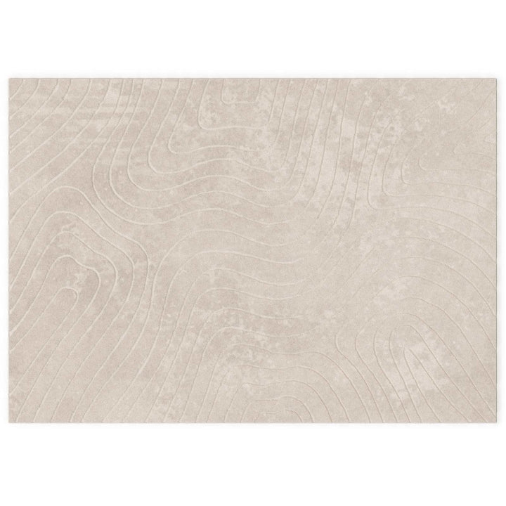 Områdetæpper Rektangulær PALMERAS Beige 200 x 280 cm Polyester