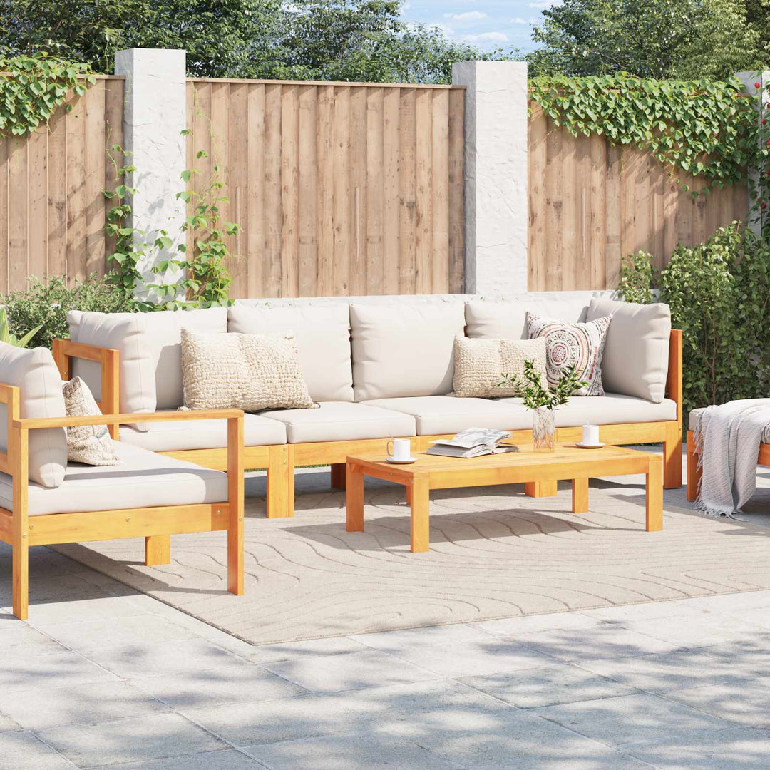 Områdetæpper Firkantet PALMERAS Beige 240 x 240 cm Polyester