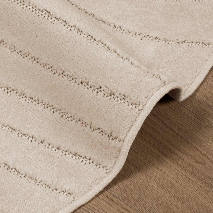 Områdetæpper Rund PALMERAS Beige Ø 160 CM Polyester