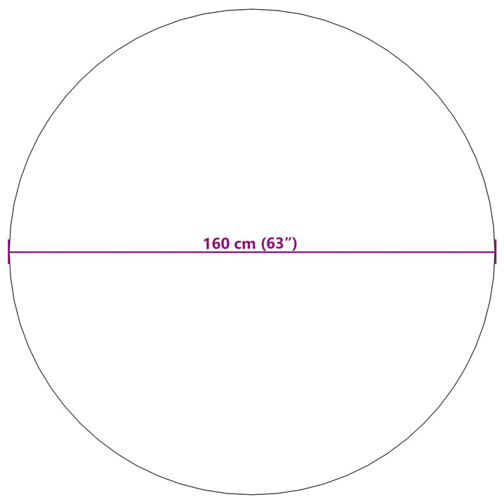 Områdetæpper Rund PALMERAS Beige Ø 160 CM Polyester