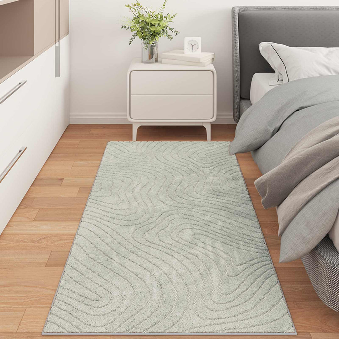 Områdetæpper Rektangulær PALMERAS Grøn 80 x 150 cm Polyester