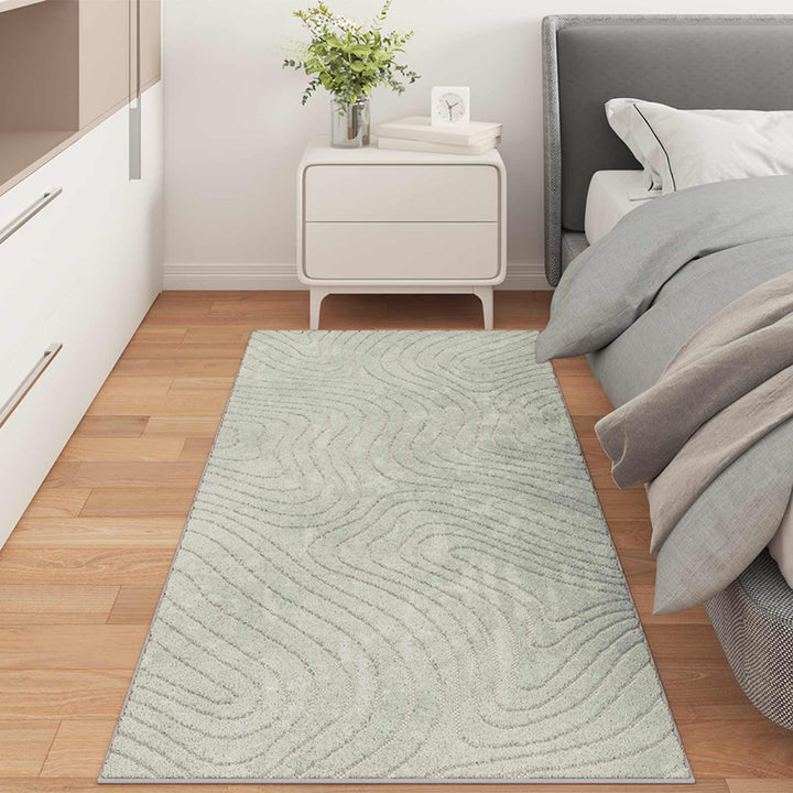 Områdetæpper Rektangulær PALMERAS Grøn 80 x 150 cm Polyester