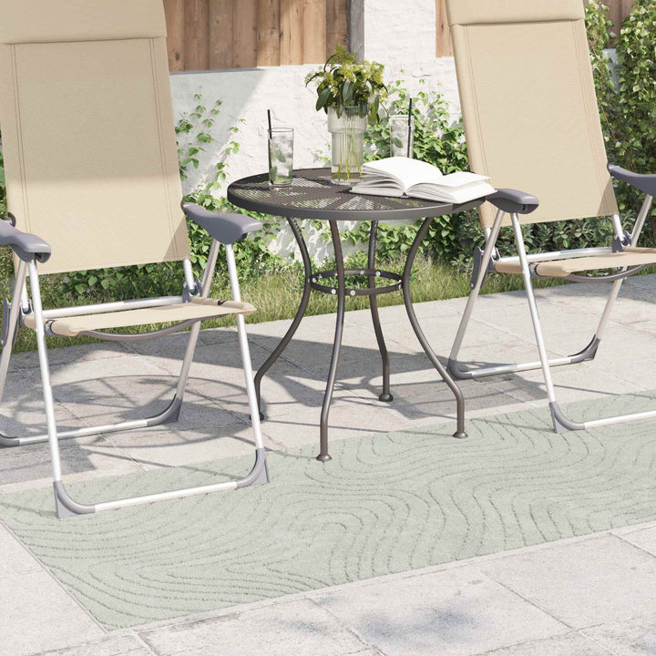 Områdetæpper Rektangulær PALMERAS Grøn 80 x 200 cm Polyester