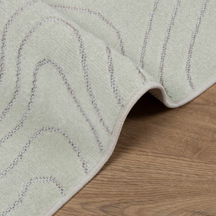 Områdetæpper Firkantet PALMERAS Grøn 200 x 200 cm Polyester