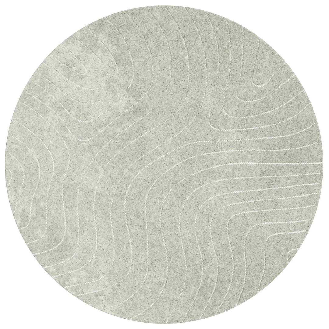 Områdetæpper Rund PALMERAS Grøn Ø 120 CM Polyester