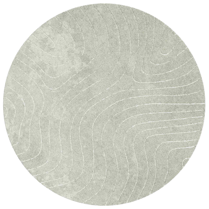 Områdetæpper Rund PALMERAS Grøn Ø 200 CM Polyester