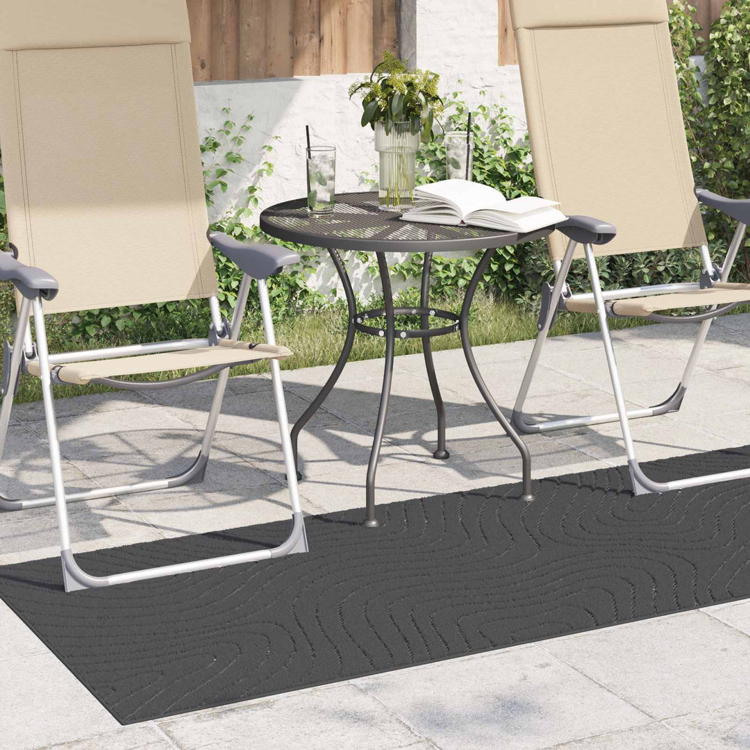 Områdetæpper Rektangulær PALMERAS Antracit 200 x 80 cm