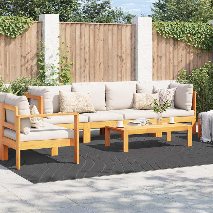 Indendørs og udendørs tæppe PALMERAS Antracit 280 x 200 cm