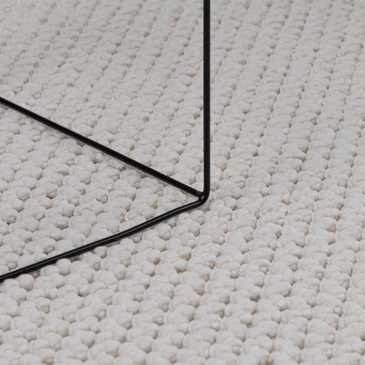 Områdetæpper Rektangulær LUGO Creme 200 x 80 cm Polyester