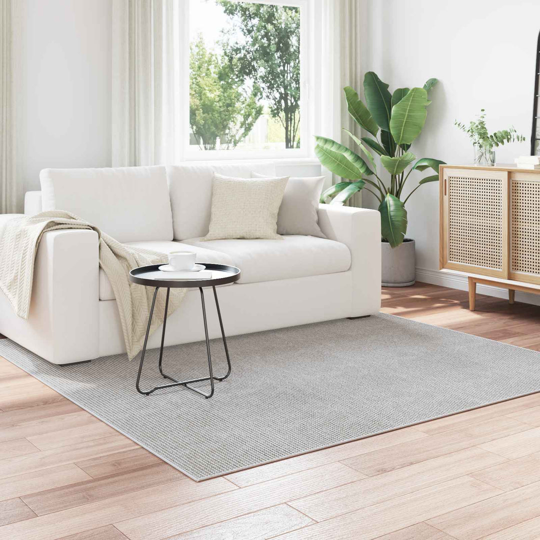 Indendørs tæppe LUGO Cremefarvet 200 x 200 cm Polyester