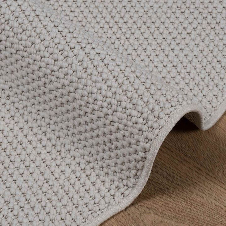 Områdetæpper Rund LUGO Creme Ø 120 CM Polyester
