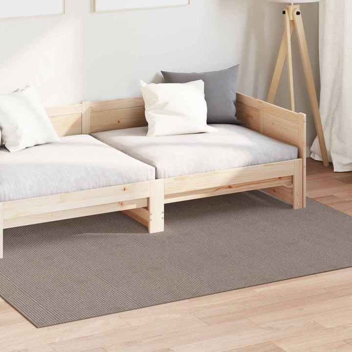 Områdetæpper Rektangulær LUGO Gråbrun 160 x 230 cm Polyester
