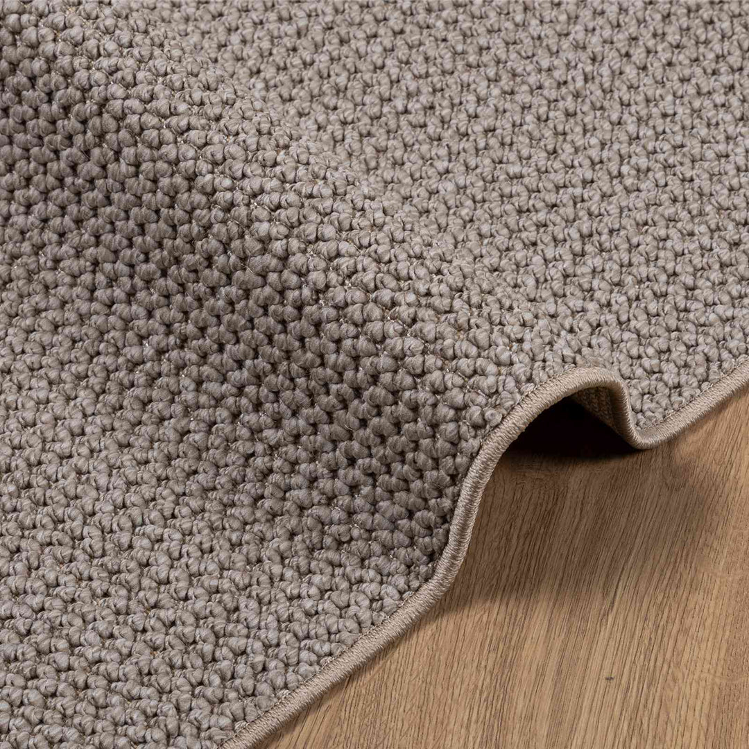 Områdetæpper Rektangulær LUGO Gråbrun 200 x 280 cm Polyester