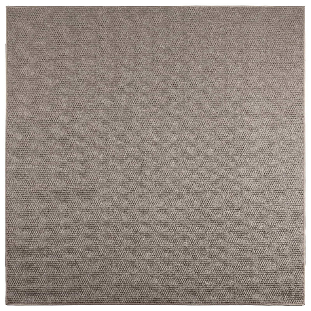 Områdetæpper Firkantet LUGO Gråbrun 120 x 120 cm Polyester