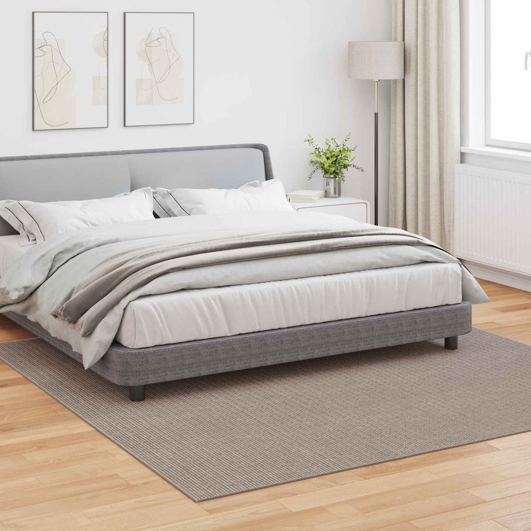 Indendørs tæppe LUGO Gråbrun 240 x 240 cm Polyester