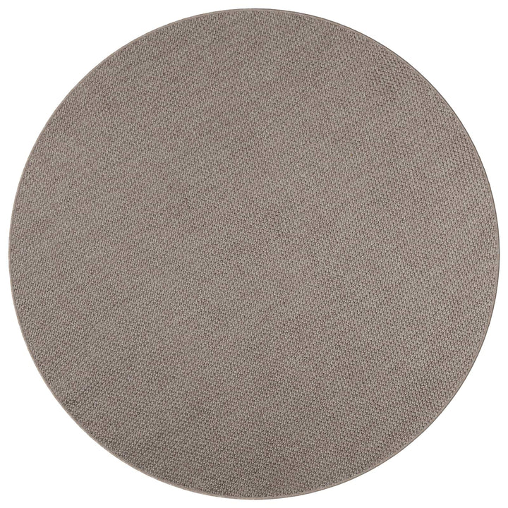 Områdetæpper Rund LUGO Gråbrun Ø 120 CM Polyester