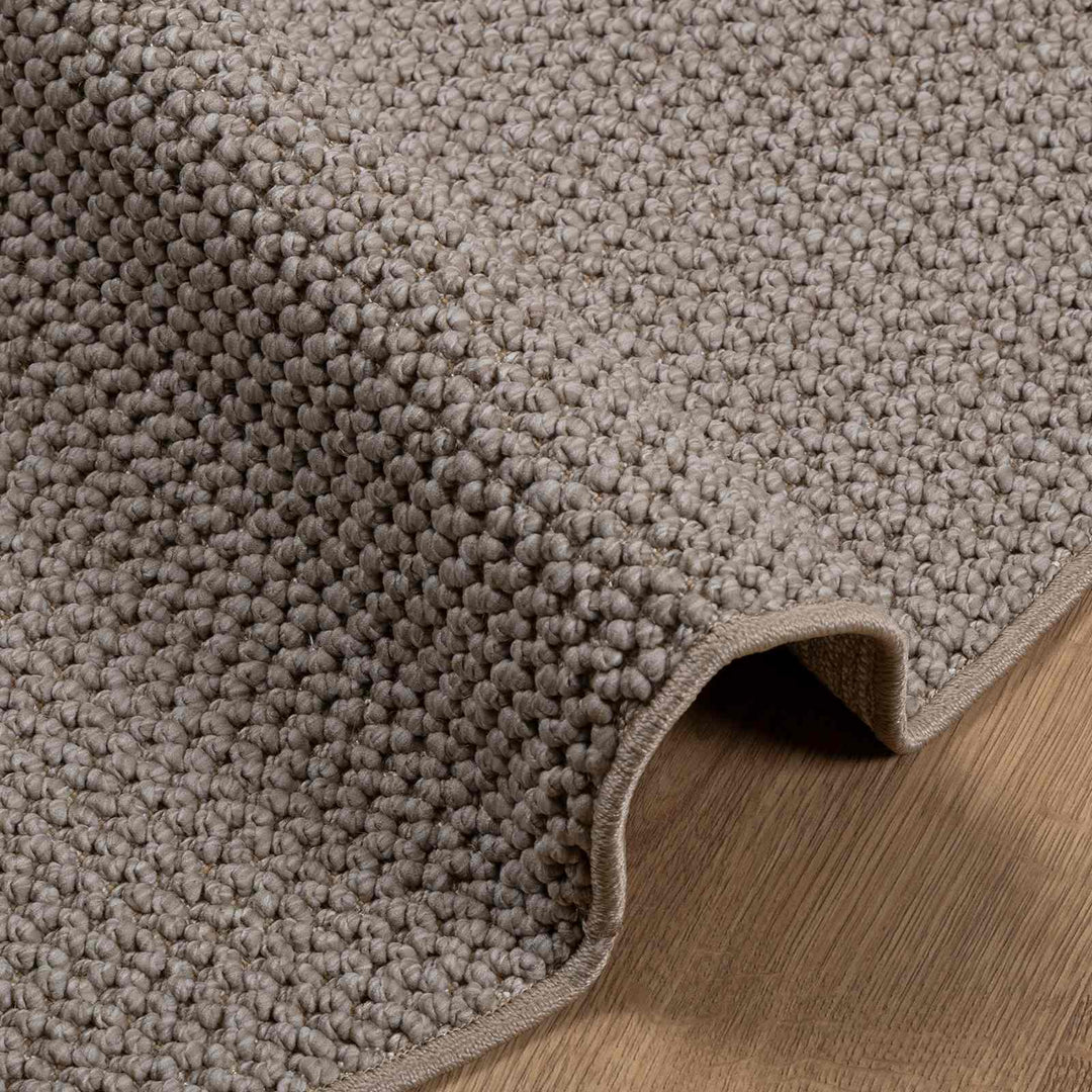Områdetæpper Rund LUGO Gråbrun Ø 160 CM Polyester