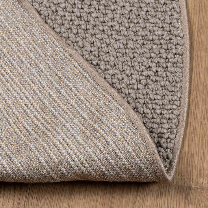 Indendørs tæppe LUGO Gråbrun Ø 200 CM Polyester