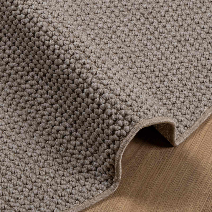 Indendørs tæppe LUGO Gråbrun Ø 200 CM Polyester