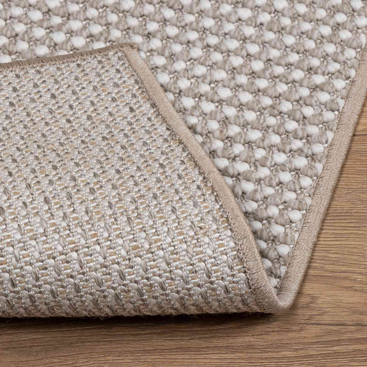 Områdetæpper LUGO Creme og Taupe 150 x 80 cm Polyester