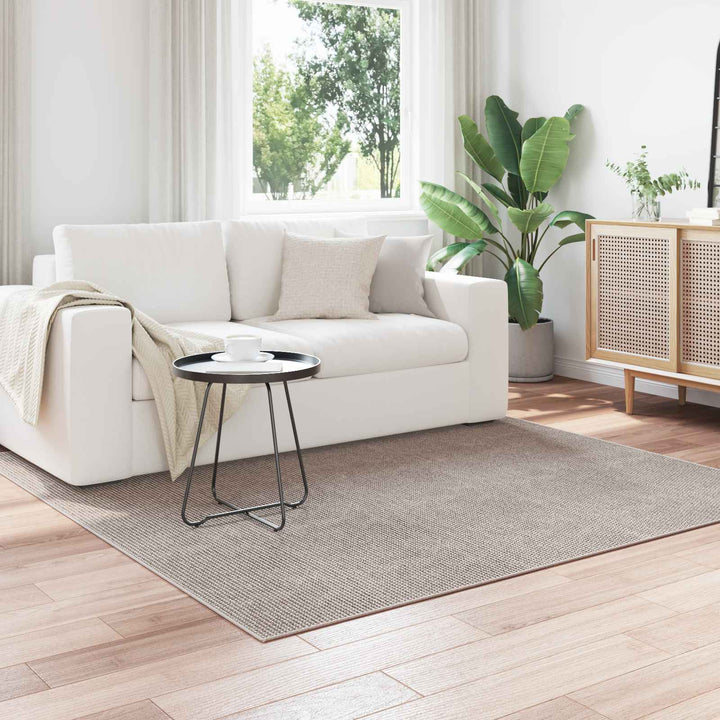 Indendørs tæppe LUGO Creme og Taupe 200 x 200 cm Polyester