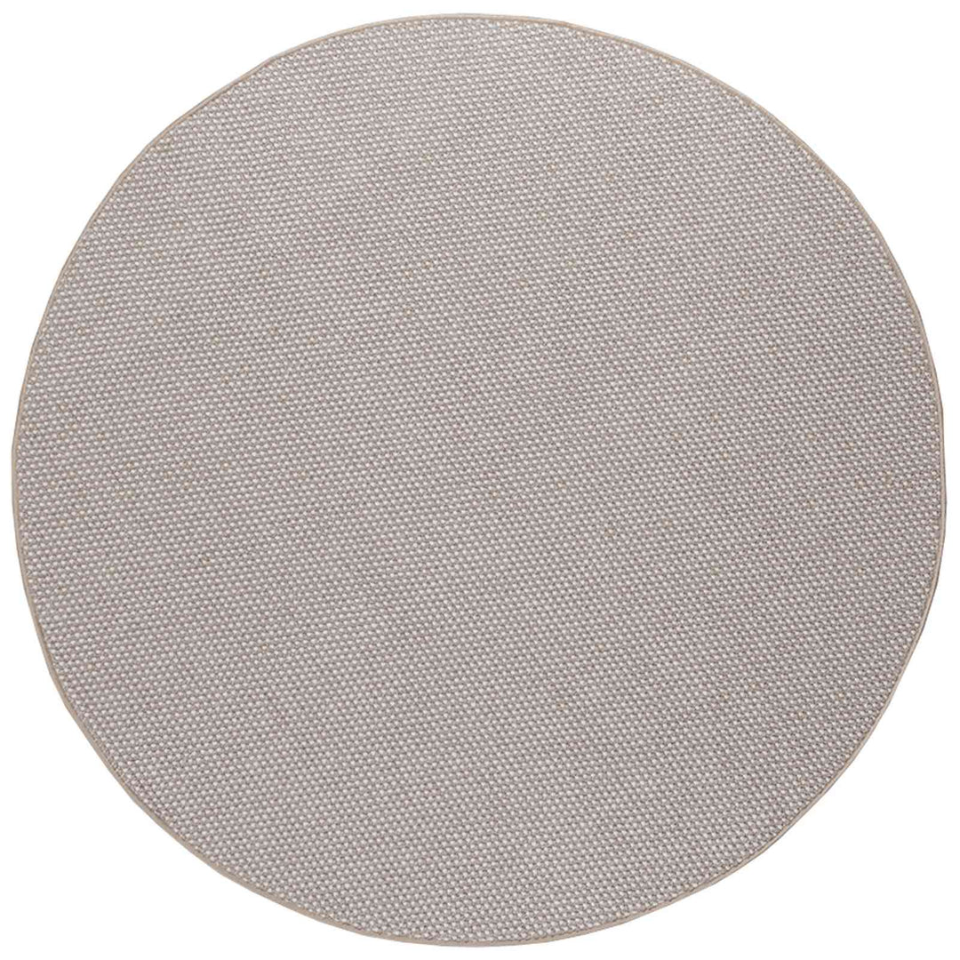 Områdetæpper Rund LUGO Creme og Taupe Ø 120 CM Polyester