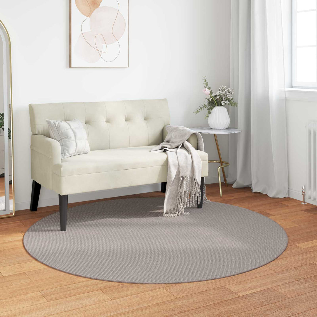 Indendørs tæppe LUGO Creme og Taupe Ø 200 CM Polyester
