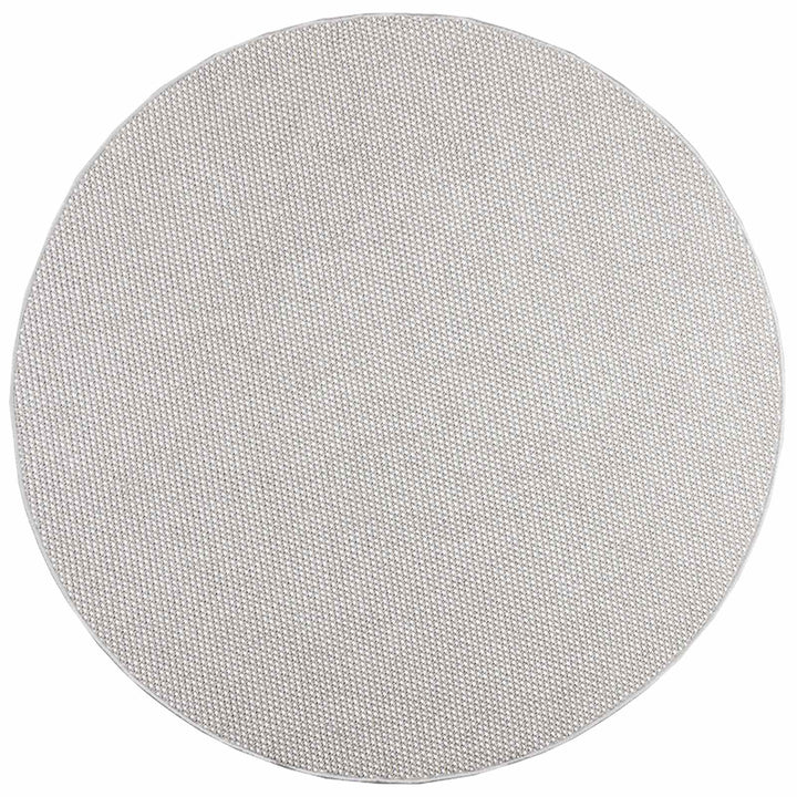 Områdetæpper Rund LUGO Creme og grå Ø 200 CM Polyester