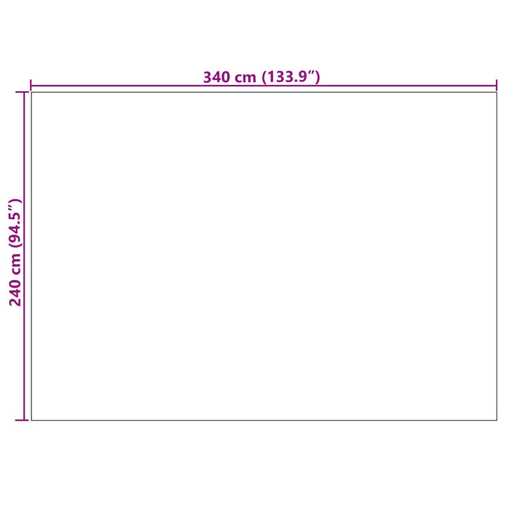 Områdetæpper SIROLO Cremefarvet 340 x 240 cm Polyester