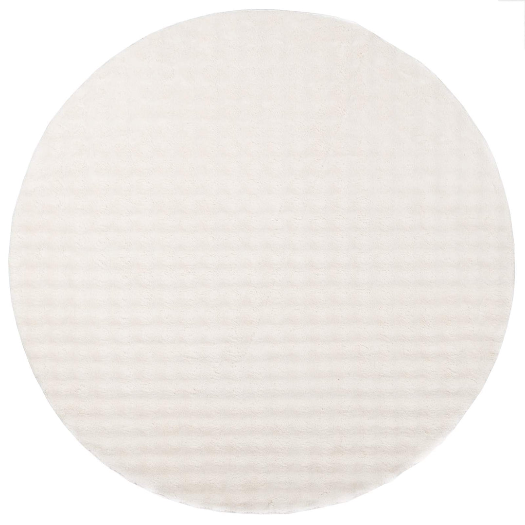 Områdetæpper Rund SIROLO Creme Ø 120 CM Polyester